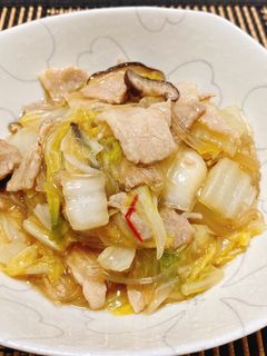 豚バラと白菜、椎茸、春雨の中華風旨煮☆★-レシピのメイン写真