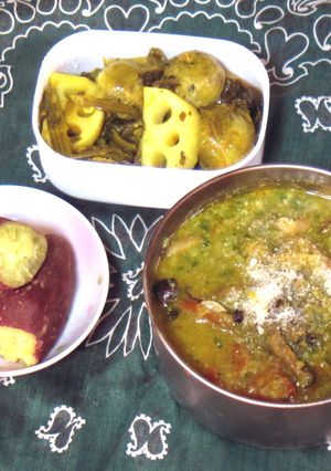 味噌カレー風味のペミカンとアチャール-レシピのメイン写真