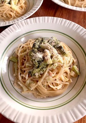ブロッコリーのクリームパスタ-レシピのメイン写真