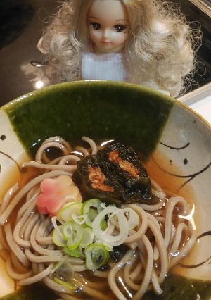 リカちゃん♡残りお節アレンジ昆布巻き蕎麦-レシピのメイン写真