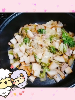 【出稼ぎメシ】白菜とかぶの蒸し焼き-レシピのメイン写真
