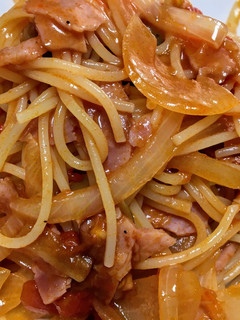 筑前煮リメイク和風トマトパスタ◎-レシピのメイン写真