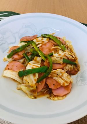回鍋肉！？魚肉ソーセージの中華風味噌炒め-レシピのメイン写真