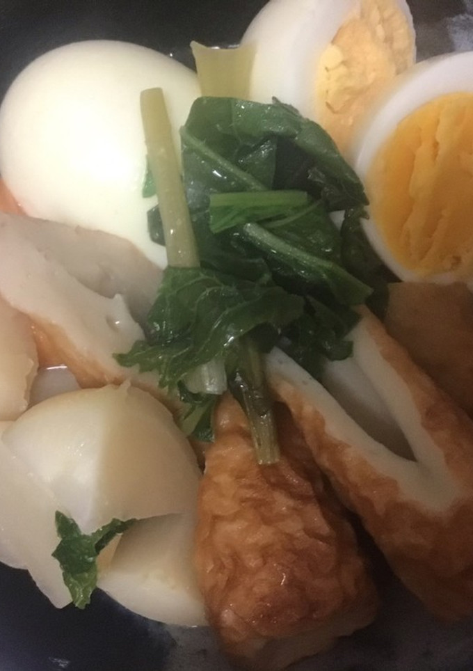 しゃぶしゃぶの煮汁でおでん風煮物-レシピのメイン写真