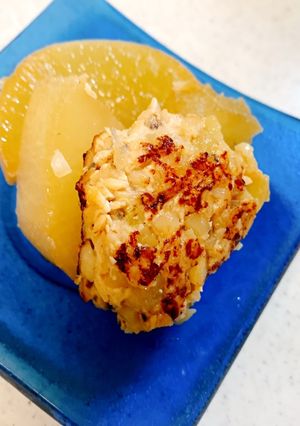 根菜たっぷり鳥つくねと大根の煮物-レシピのメイン写真