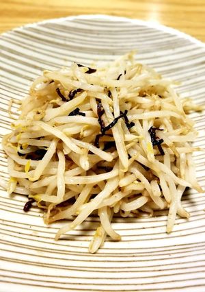 レンジで超簡単副菜⭐もやし塩昆布のナムル-レシピのメイン写真
