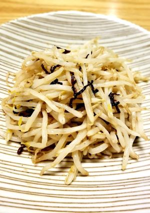 レンジで超簡単副菜⭐もやし塩昆布のナムル-レシピのメイン写真