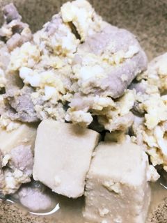 豚コマと高野豆腐の卵とじ-レシピのメイン写真