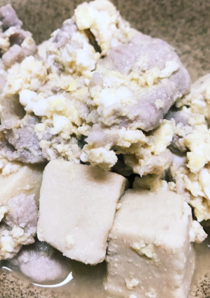豚コマと高野豆腐の卵とじ-レシピのメイン写真