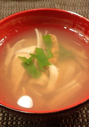 ホヤとエノキのすまし汁-レシピのメイン写真