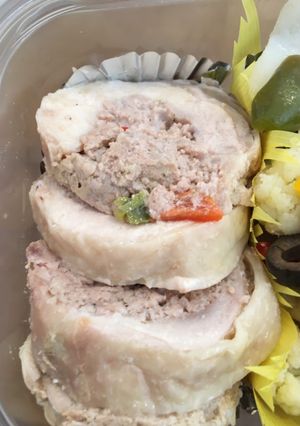 【おせち】豪華に！鶏で包むガランティーヌ-レシピのメイン写真