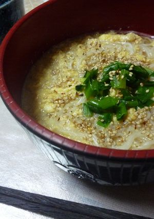 ★おばあちゃんの味★ごま卵にゅうめん★-レシピのメイン写真