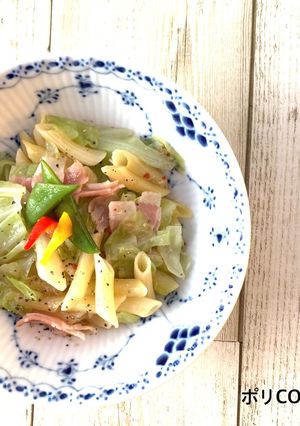 ポリCOOKキャベツのヘルシーパスタ-レシピのメイン写真