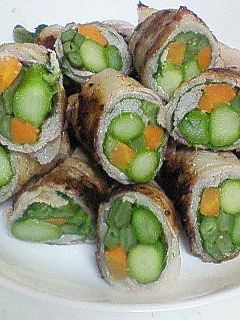 野菜の大葉豚巻き♪巻き♪-レシピのメイン写真