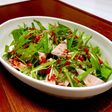 水菜とハムのパプリカ入り中華サラダ
