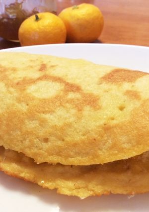 パン粉とジャムで☆*°パンケーキサンド♪-レシピのメイン写真