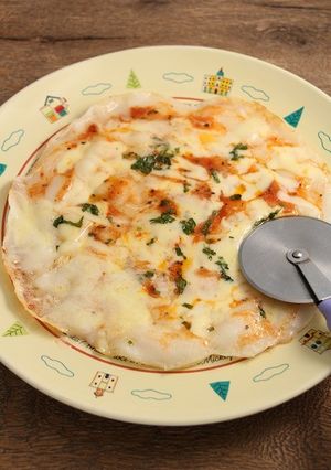 簡単！もちもち餅ピザ(クリスピー)２-レシピのメイン写真