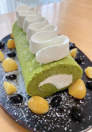 米粉の抹茶ロールケーキ-レシピのメイン写真