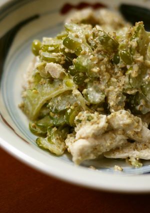 ゴーヤを食す！＜ゴーヤとささ身のサラダ＞-レシピのメイン写真