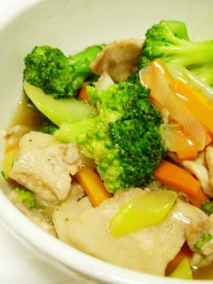 **豚肉とブロッコリーのとろみ炒め**-レシピのメイン写真