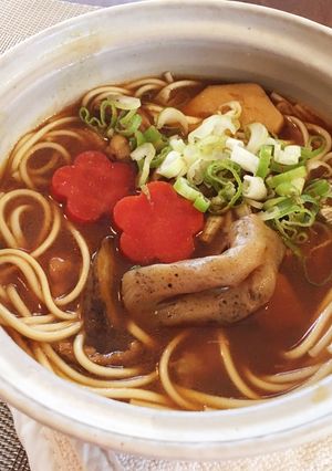 おせちの筑前煮をカレーうどんにリメイク-レシピのメイン写真