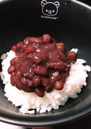 あずきかけご飯♪-レシピのメイン写真