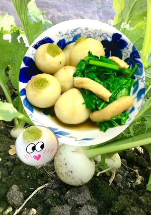 かぶの煮物 茎葉も美味しい-レシピのメイン写真