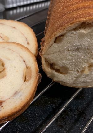 りんごのラウンド食パン-レシピのメイン写真