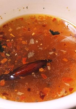 簡単!旨辛!にんにくと唐辛子のスープ-レシピのメイン写真