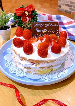 ネイキッドケーキクリスマス-レシピのメイン写真