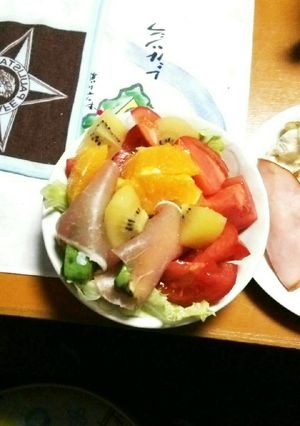 夫♡作(^^♪朝食サラダ-レシピのメイン写真