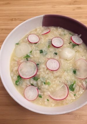 七草リゾット✨生米から作ります！-レシピのメイン写真