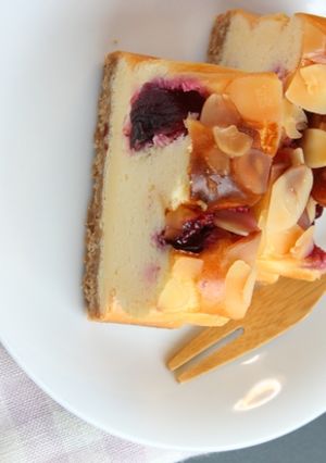 アメリカンチェリーチーズケーキ-レシピのメイン写真