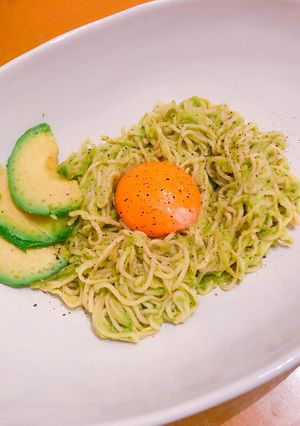 【ダイエット】アボカドのクリームパスタ風-レシピのメイン写真