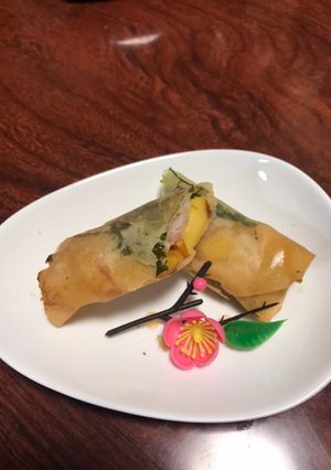 お節のリメイク★伊達巻を春巻きにリメイク-レシピのメイン写真