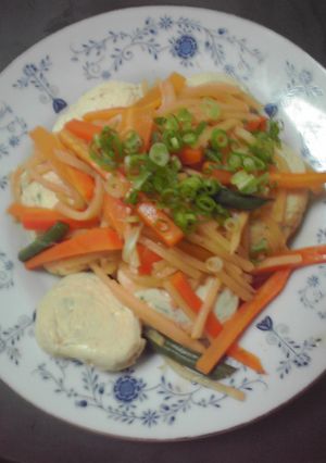 豆腐のカニカマ団子の野菜あんかけ-レシピのメイン写真