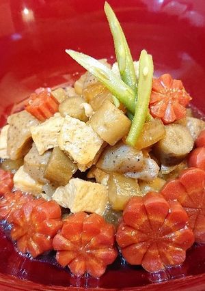 氷豆腐(高野豆腐)入りフライパンで筑前煮-レシピのメイン写真