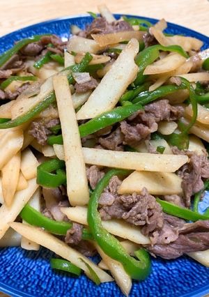 じゃがいもで青椒肉絲-レシピのメイン写真