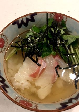 愛媛風鯛めし （出汁茶漬け）-レシピのメイン写真