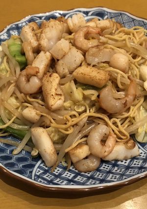 【ダイエット】糖質オフ海鮮焼きそば-レシピのメイン写真