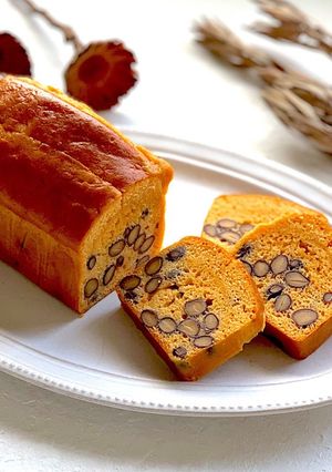 お節の黒豆で！黒豆パウンドケーキ-レシピのメイン写真