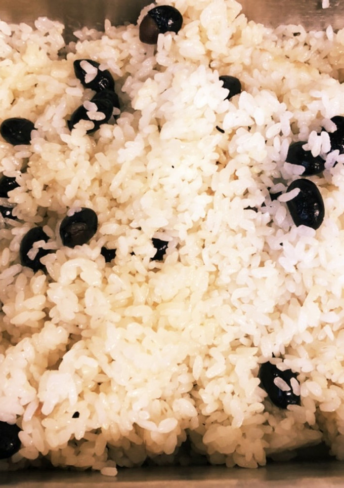 おせちの黒豆で黒豆おこわ（ビタクラフト）-レシピのメイン写真