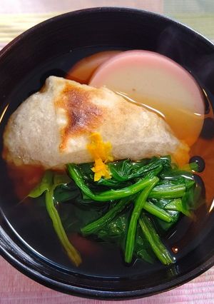 お雑煮・関東風(つゆ二人分)覚書-レシピのメイン写真