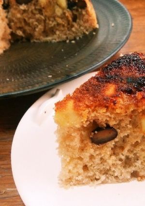 炊飯器で楽々●HMで黒豆と薩摩芋のケーキ-レシピのメイン写真