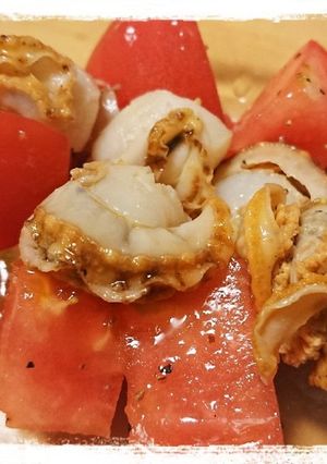 トマトとベビーホタテのサラダ-レシピのメイン写真