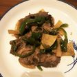 ステーキ肉で豪華な青椒肉絲!