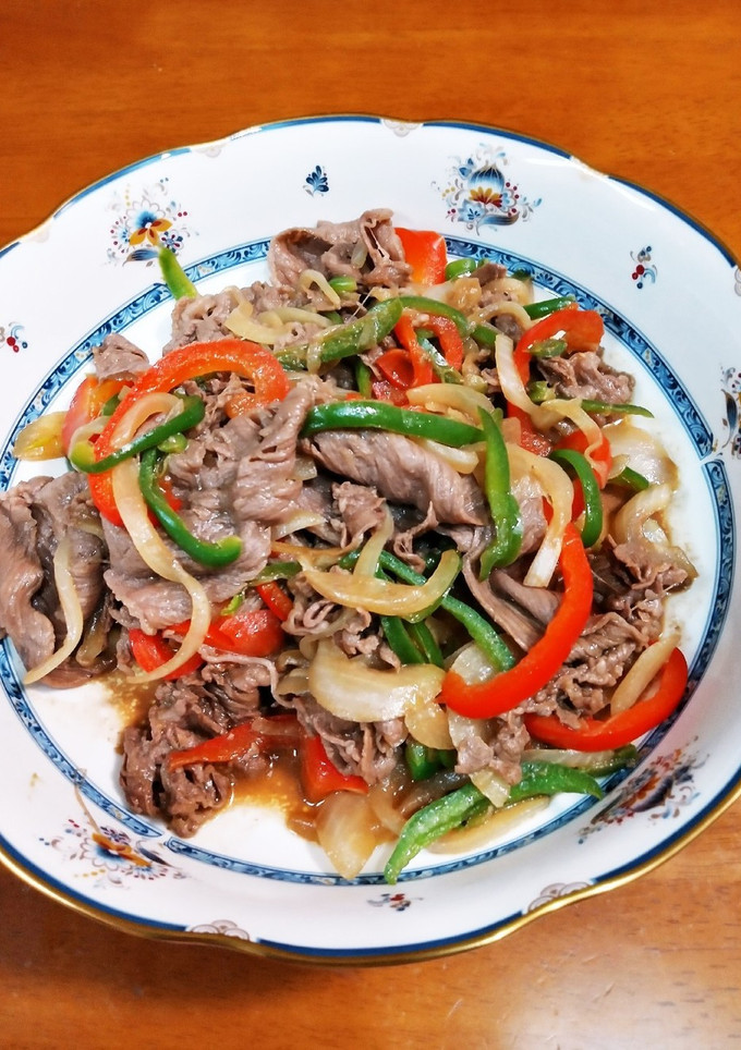 美味しい牛肉と玉ねぎの炒め物-レシピのメイン写真