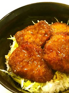 我が家のソースひれかつ丼-レシピのメイン写真