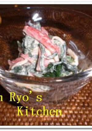 春菊とカニ棒のルンルンサラダ^^)v-レシピのメイン写真