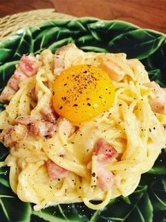 スープの素 簡単 カルボナーラ風パスタ-レシピのメイン写真